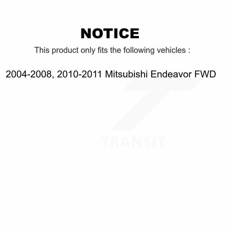 Kugel Front Rear Wheel Bearing & Hub Assembly Kit For Mitsubishi Endeavor FWD K70-101214
